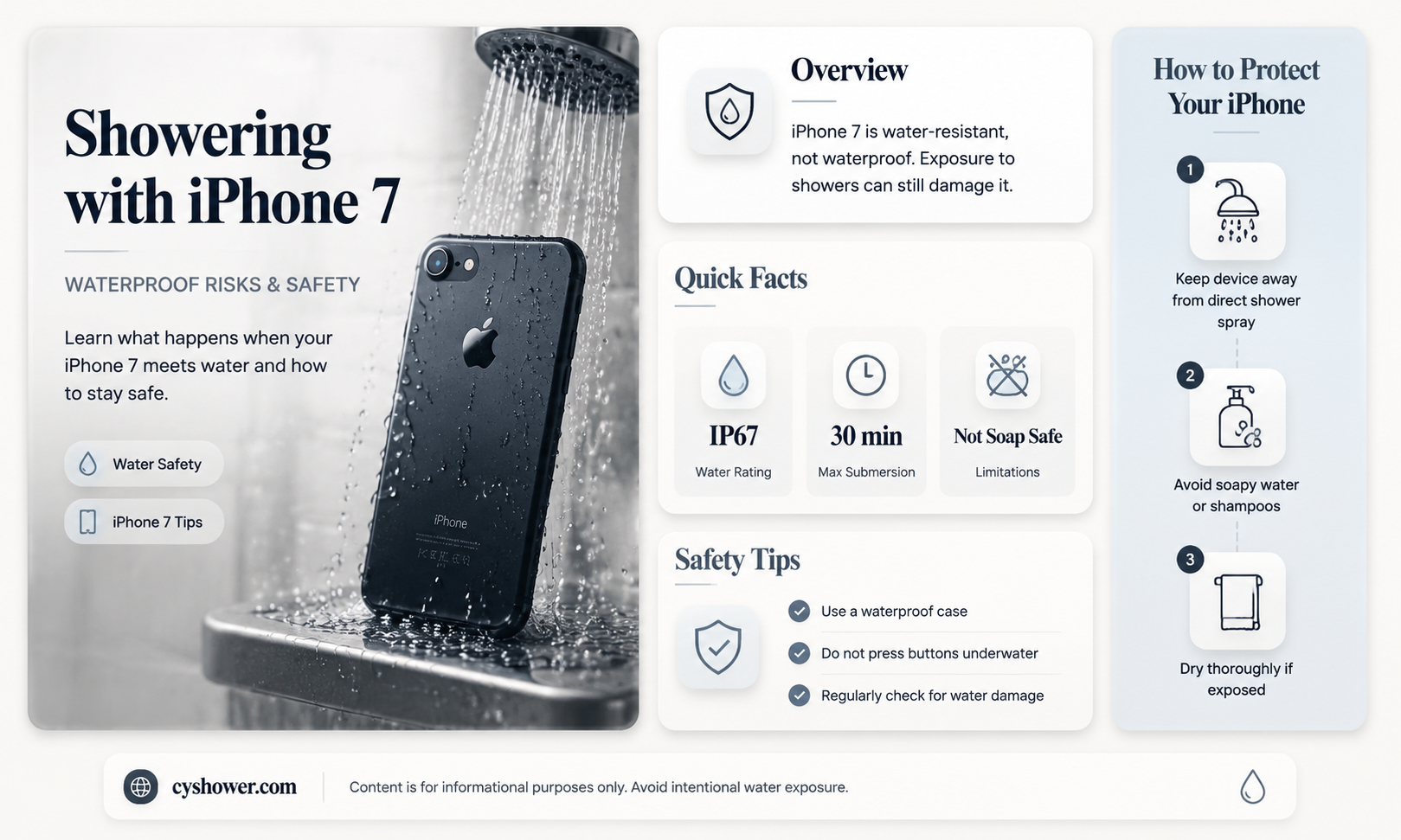 can i get in shower with my iphone 7