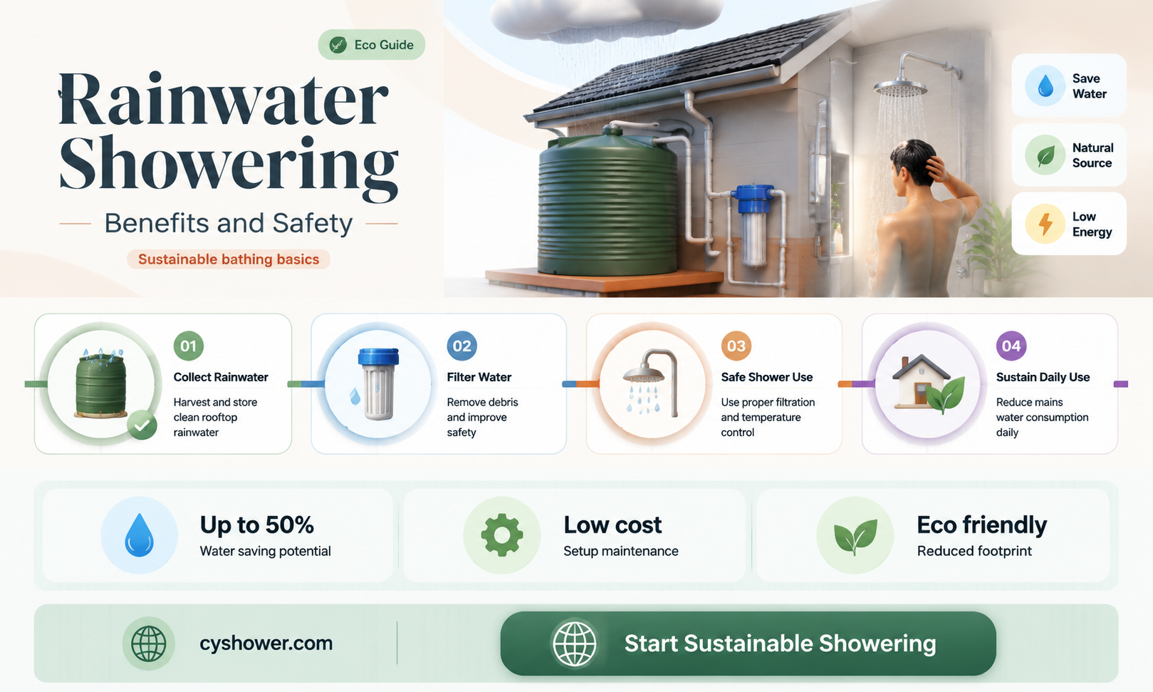 can i shower in rain water