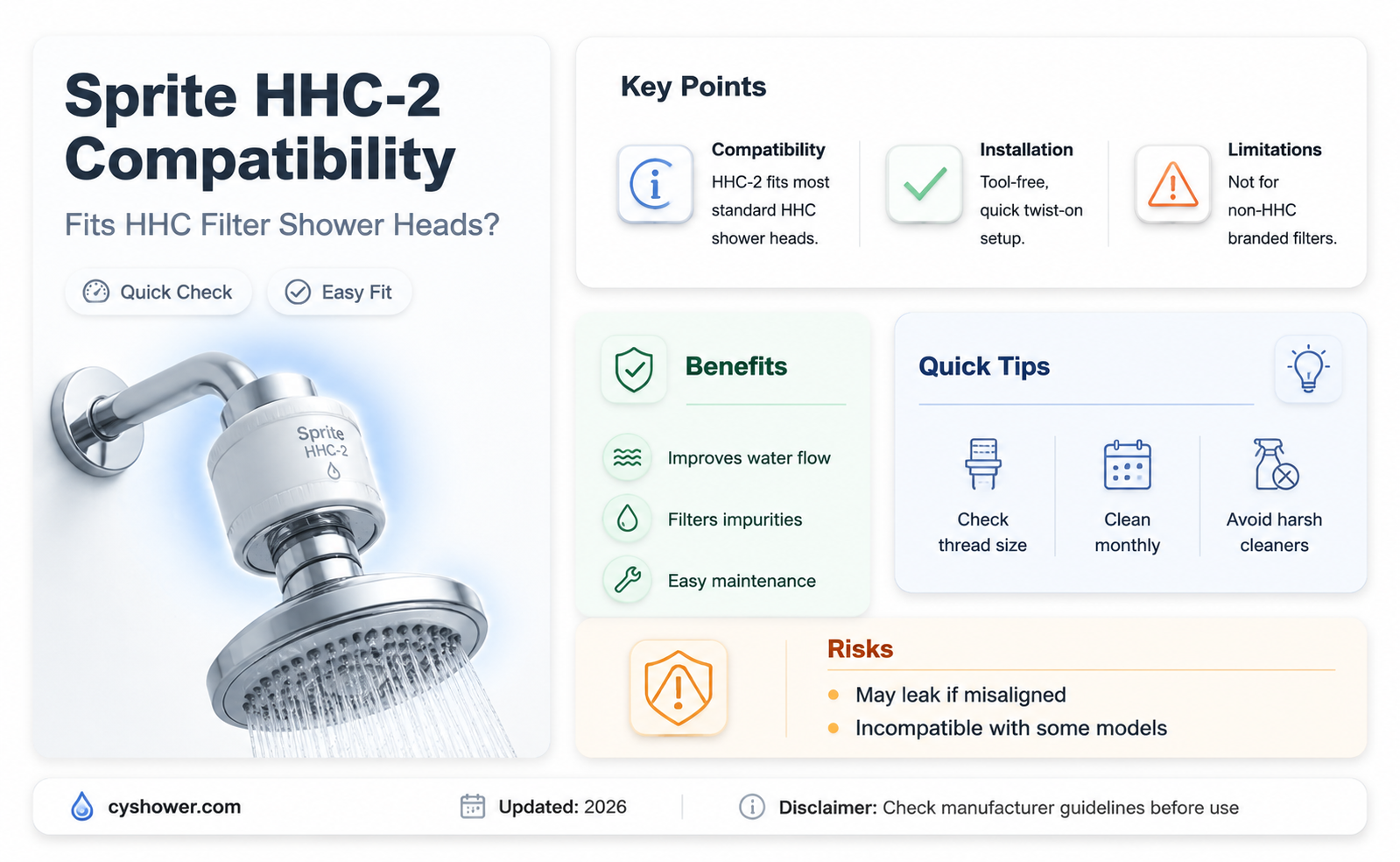 can a sprite hhc-2 fit a hhc filter shower head