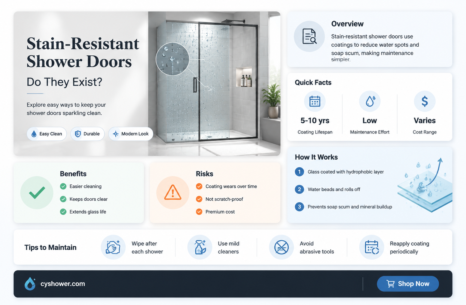 are there shower doors that don