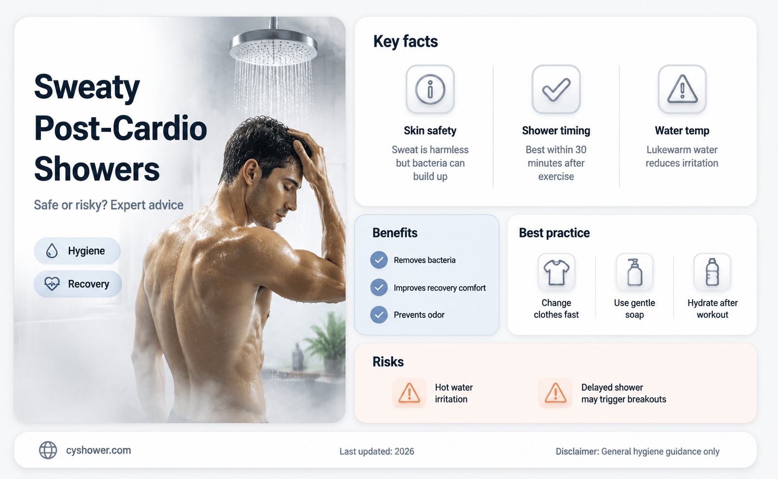 can i shower just after cardio when i am sweating