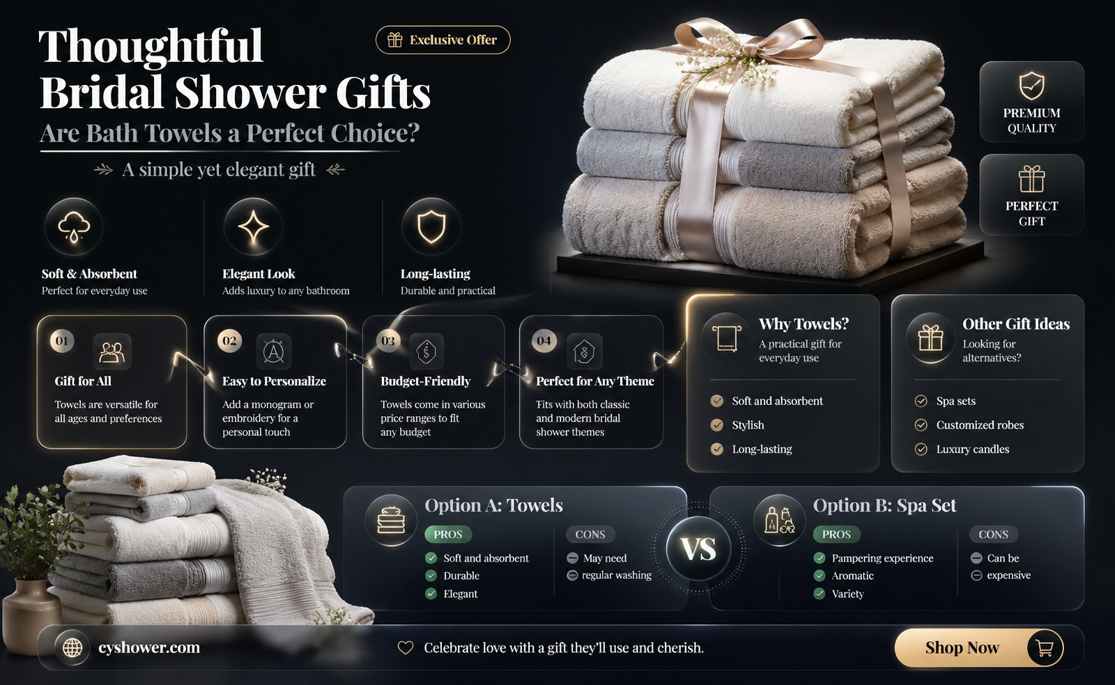 are bath towels good gifts for bridal shower