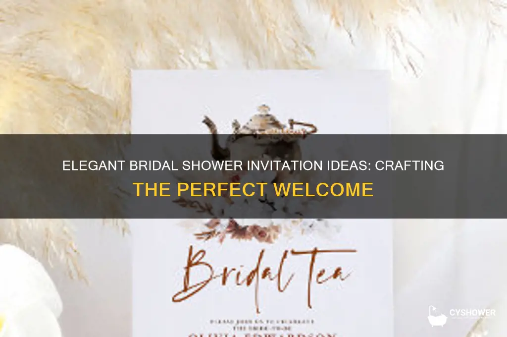 what a bridal shower invitation