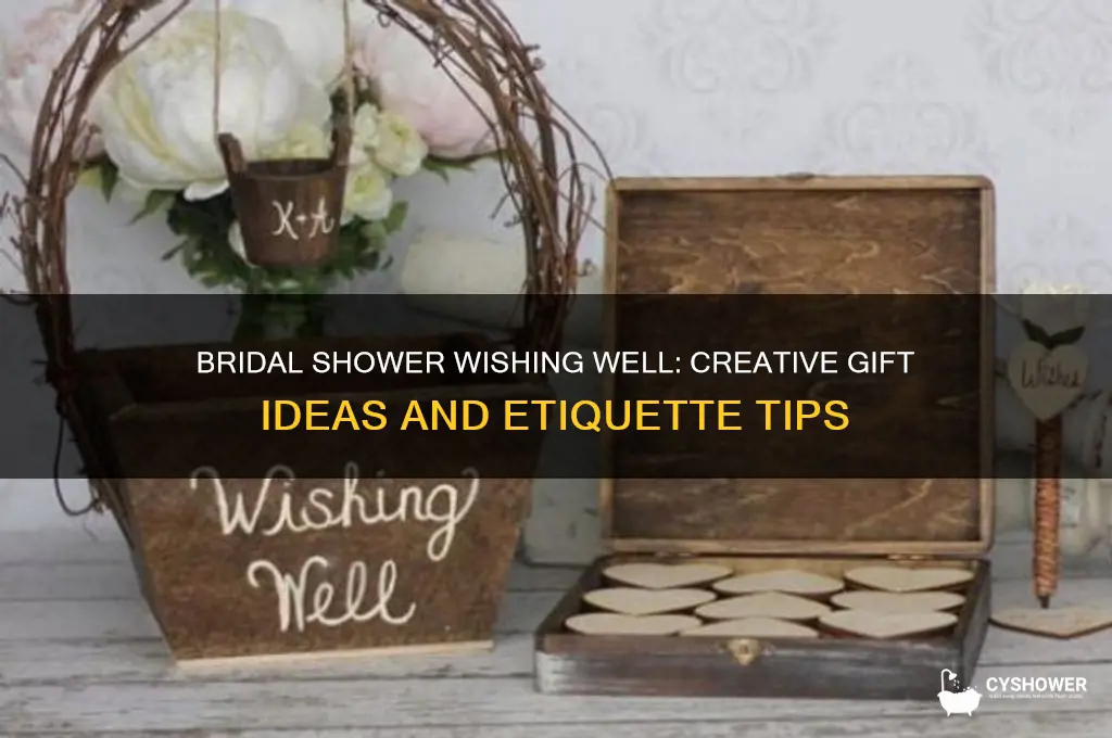 what a bridal shower wishing well