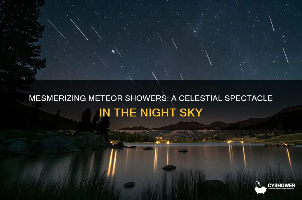what a meteor shower looks like
