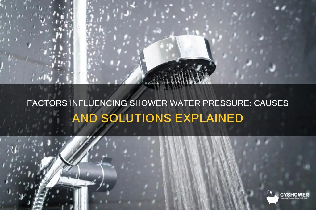 what affects shower water pressure