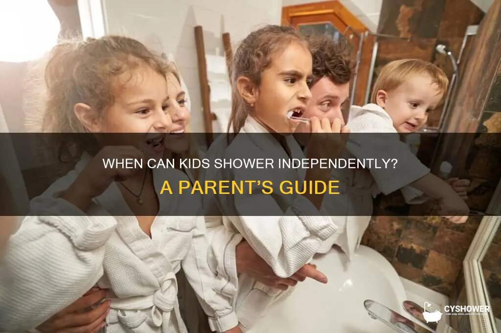 what age can a child give own shower on their