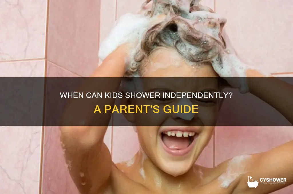 what age can a child shower alone