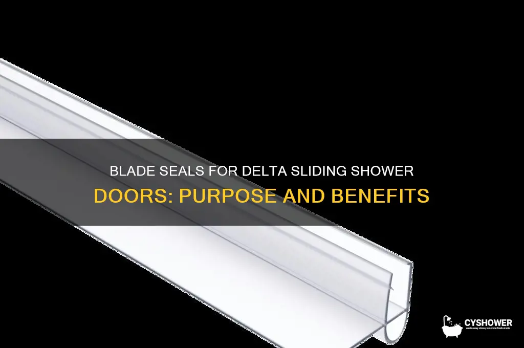 what are blade seals for delta sliding shower doors