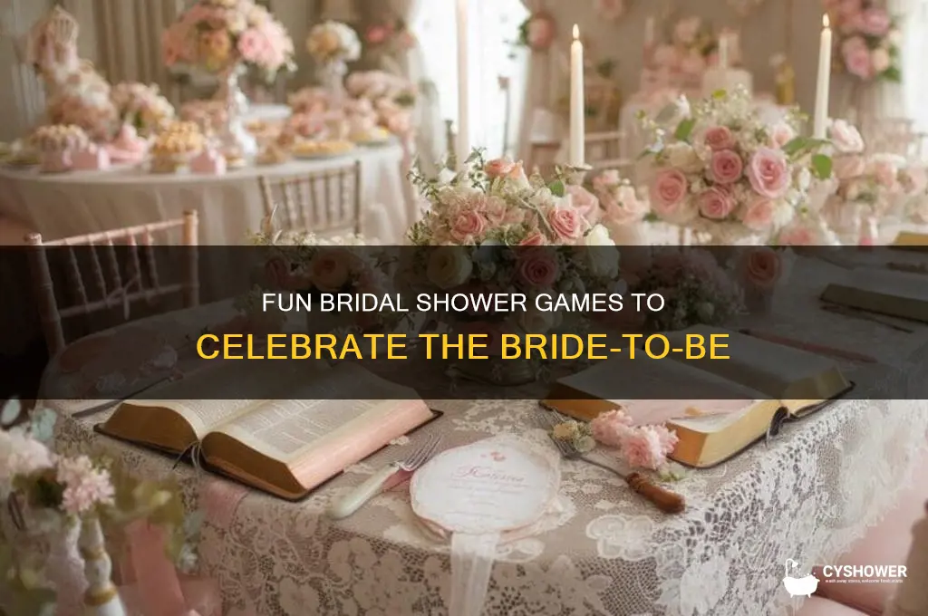 what are bridal shower games