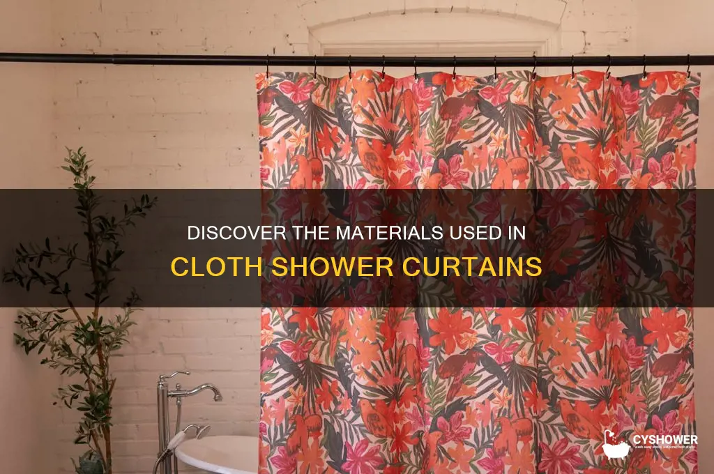 what are cloth shower curtains made of what materials