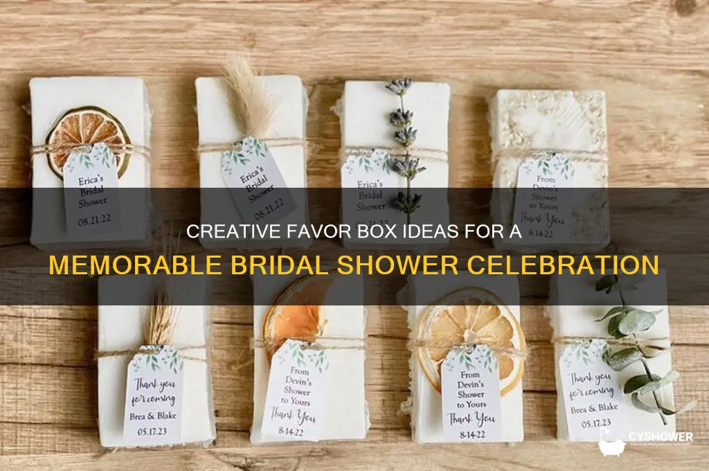 what are fvor boxes for bridal shower