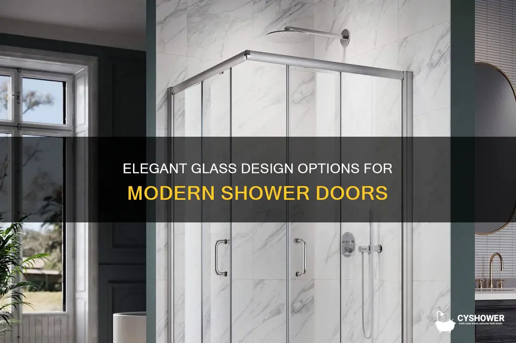 what are glass design options for shower doors