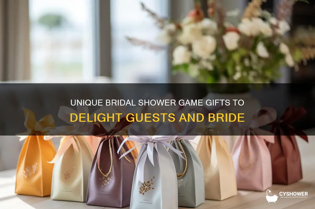 what are good bridal shower game gifts