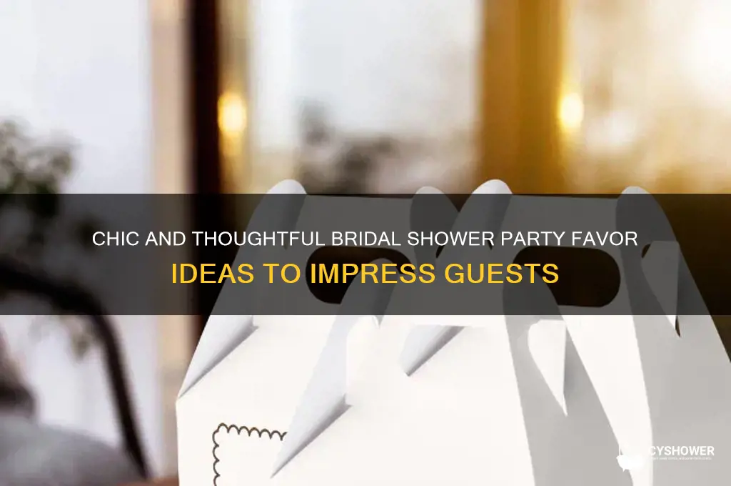 what are good party favors for bridal shower