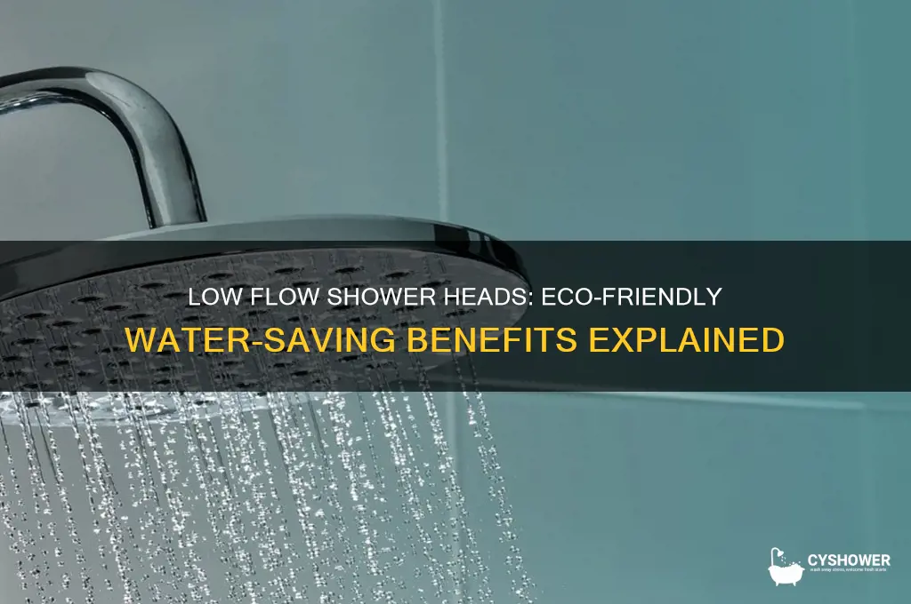 what are low flow shower heads do