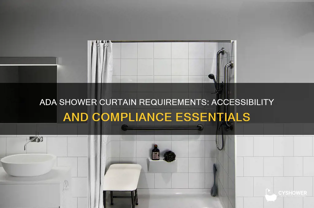 what are requirements for ada shower curtain