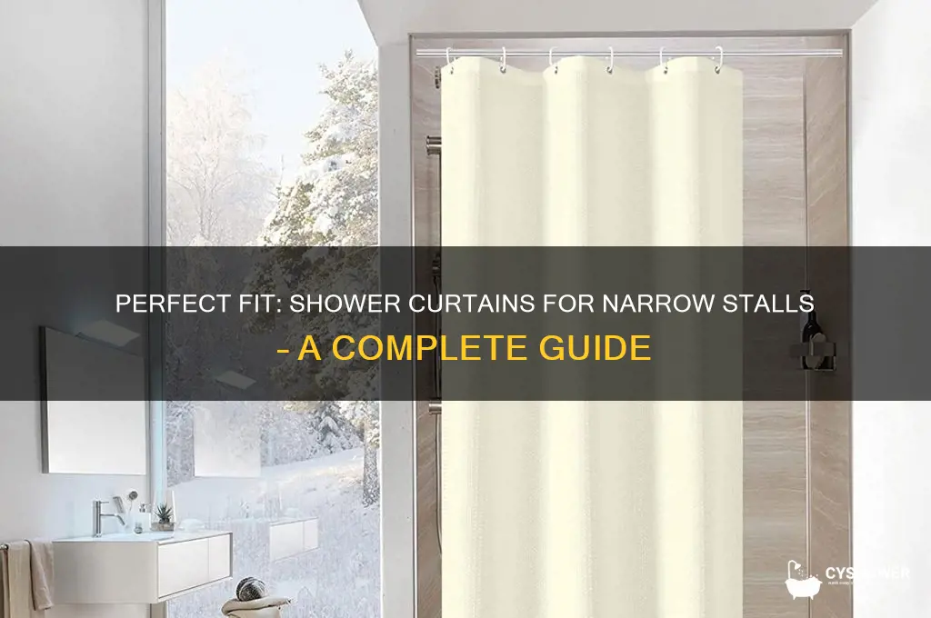 what are shower curtains for narrow stalls