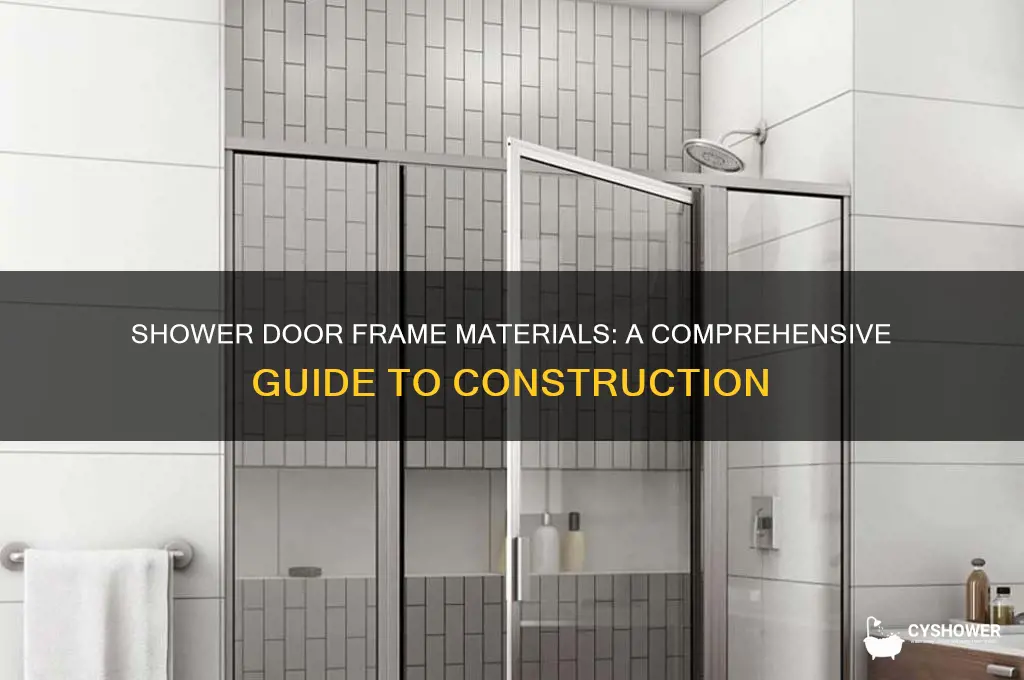 what are shower door frames made of