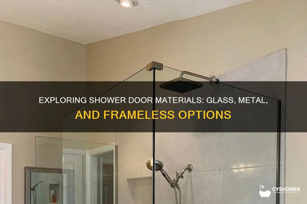 what are shower doors made of