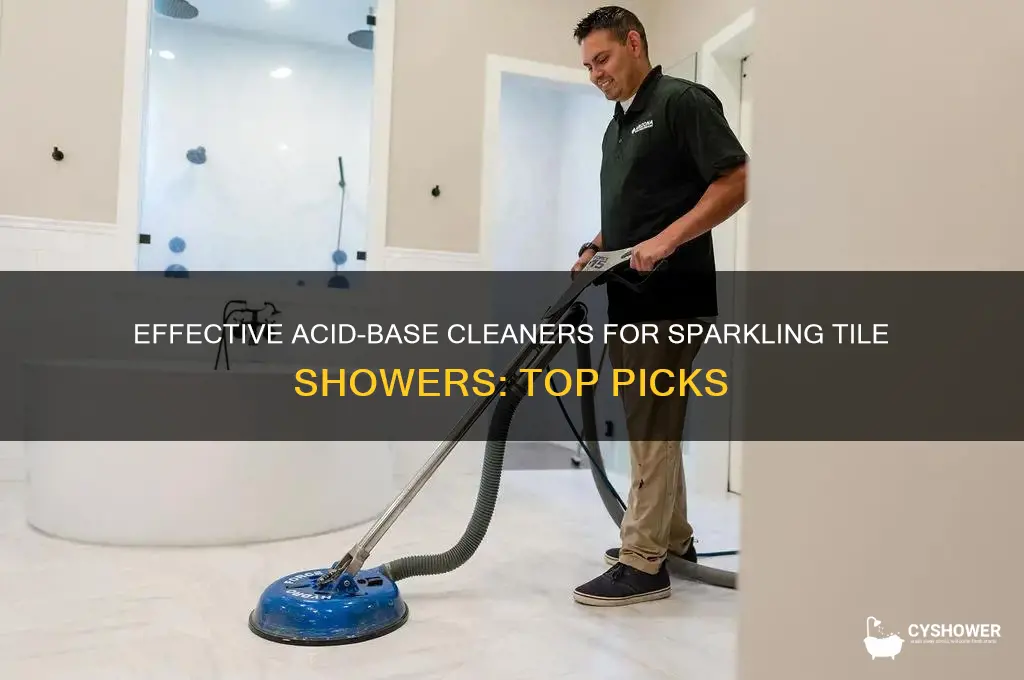 what are some acid base cleaner for tile shower