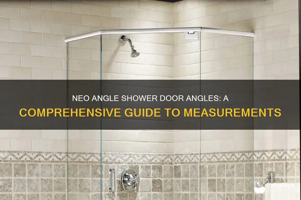 what are the angles on a neo angle shower door