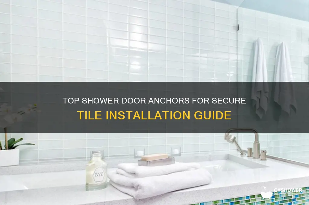 what are the best anchors for shower door on tile