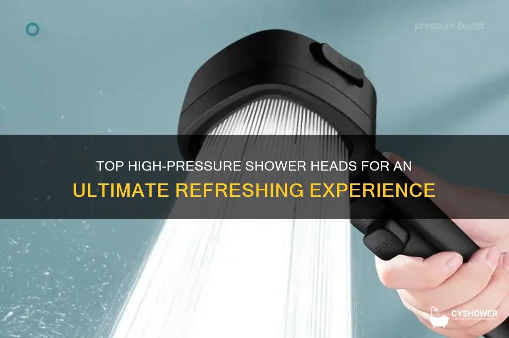 what are the best high pressure shower heads