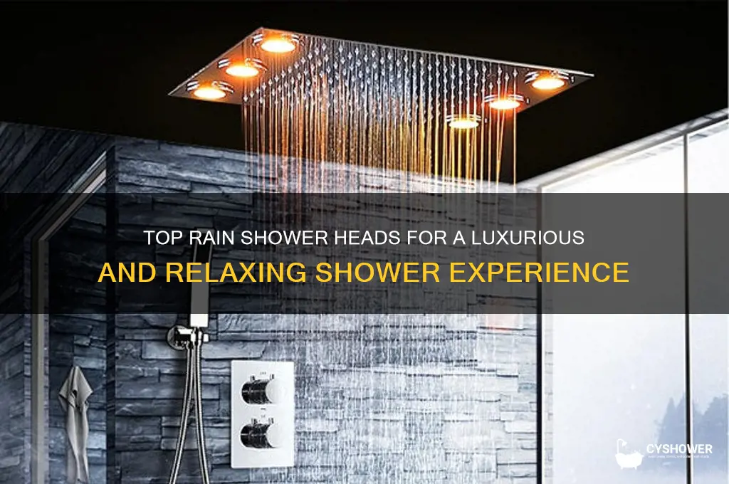 what are the best rain shower heads