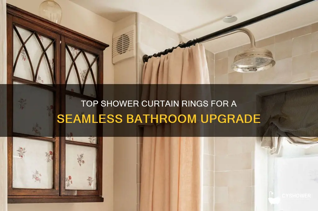 what are the best shower curtain rings