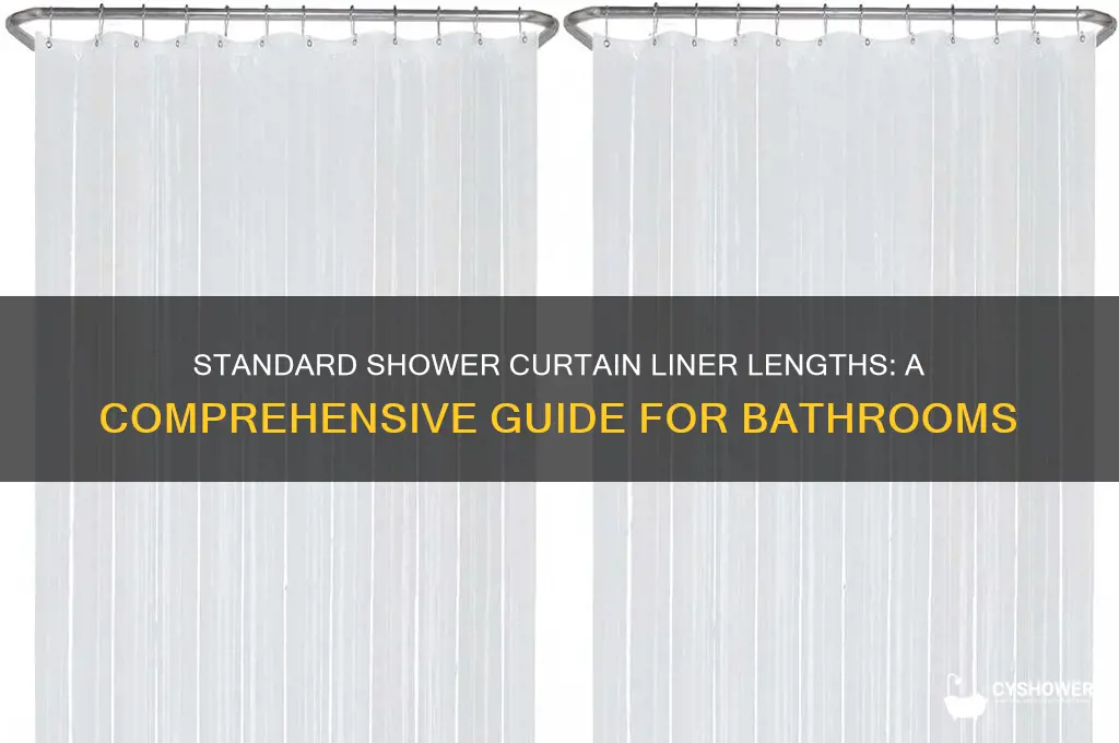 what are the lengths of the shower curtain liners