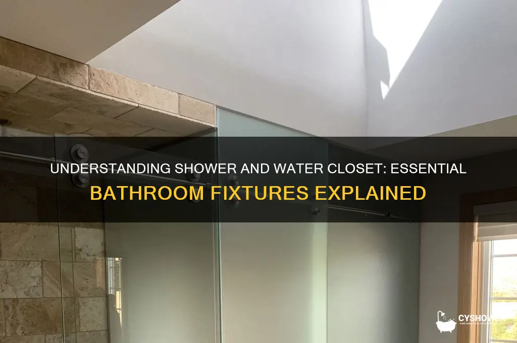 what are the shower and water closet