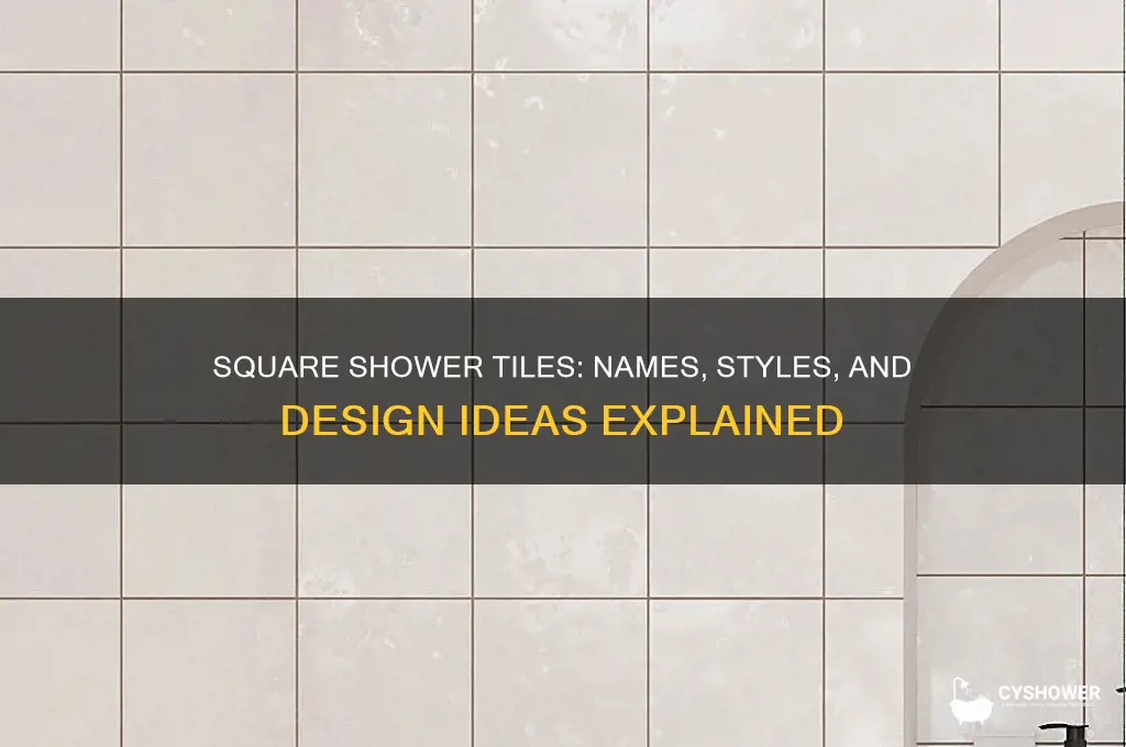 what are the square shower tiles called