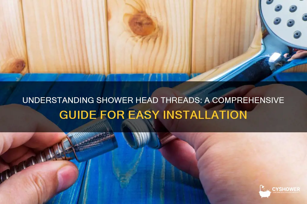 what are the tgreads of a shower head