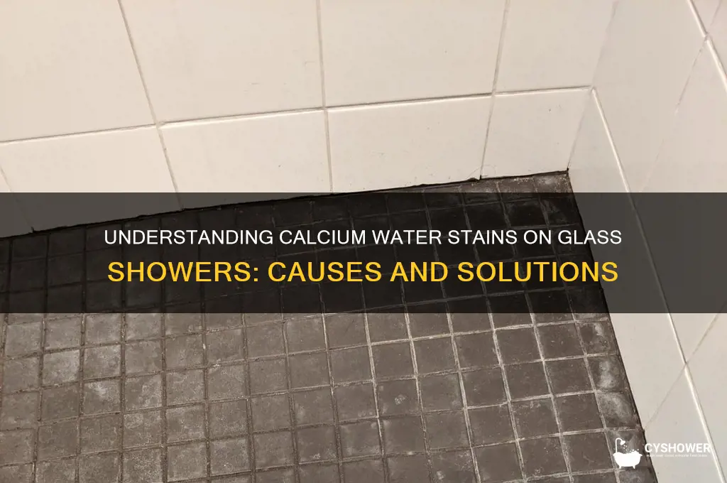 what are the water stains on glass shower calcium