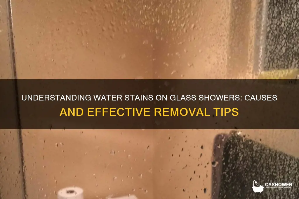 what are the water stains on glass shower