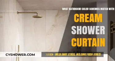 Cream Shower Curtain Harmony: Best Bathroom Color Schemes to Pair