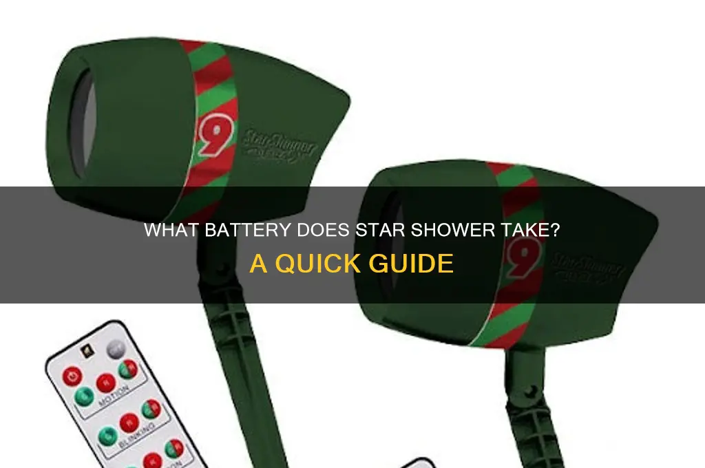 what battery does star shower take