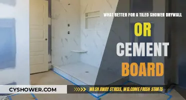 Drywall vs. Cement Board: Which is Best for Tiled Showers?