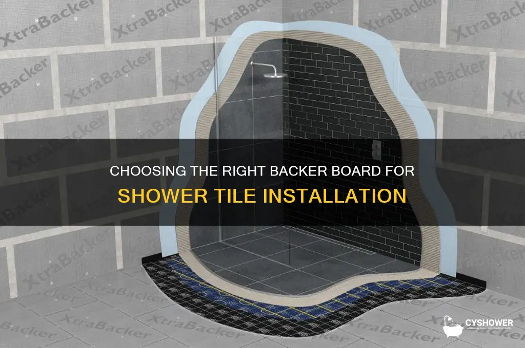 what board goes behind shower tile