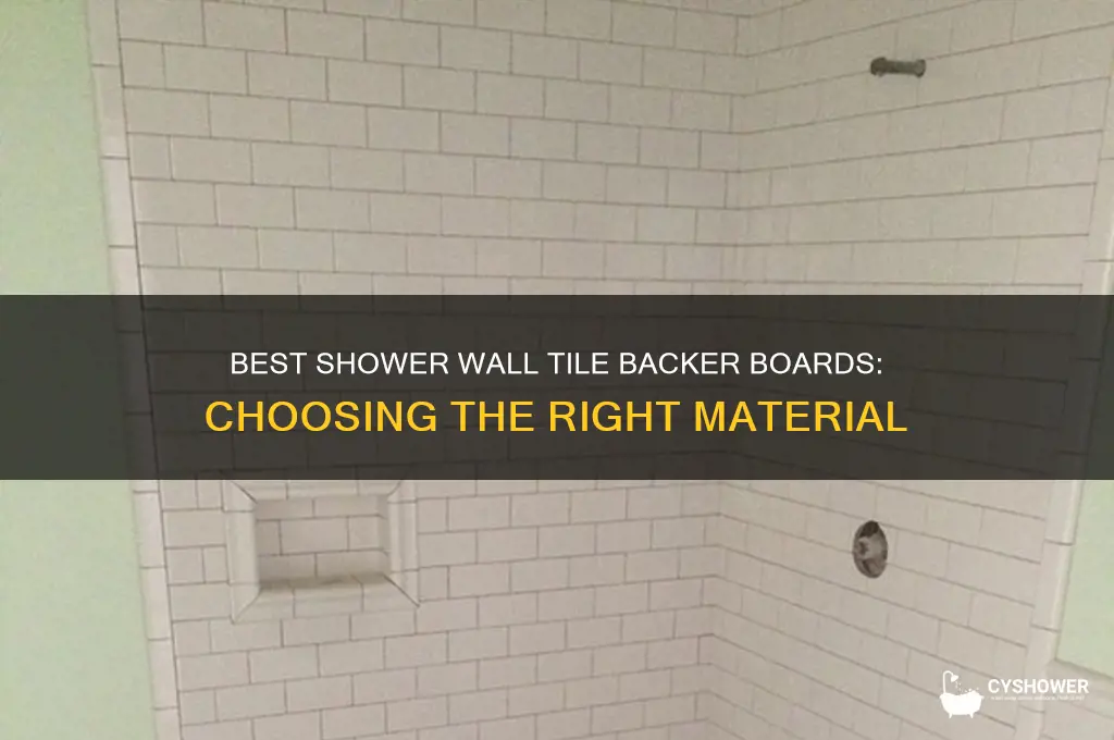 what board to you use to tile a shower wall