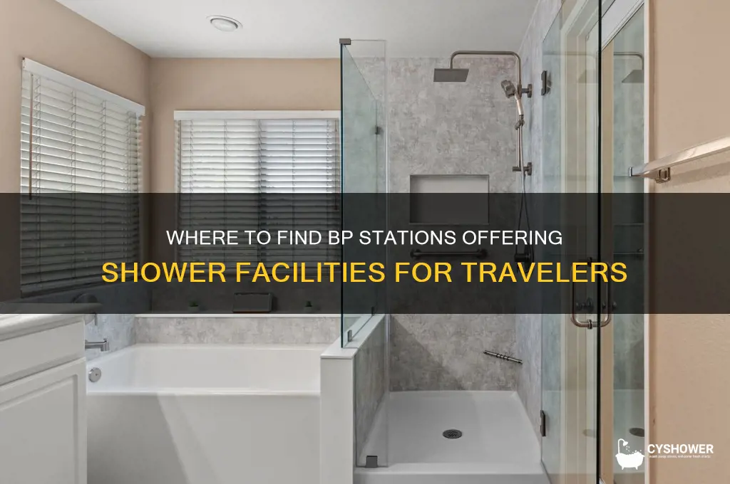 what bp stations can a person pay for a shower