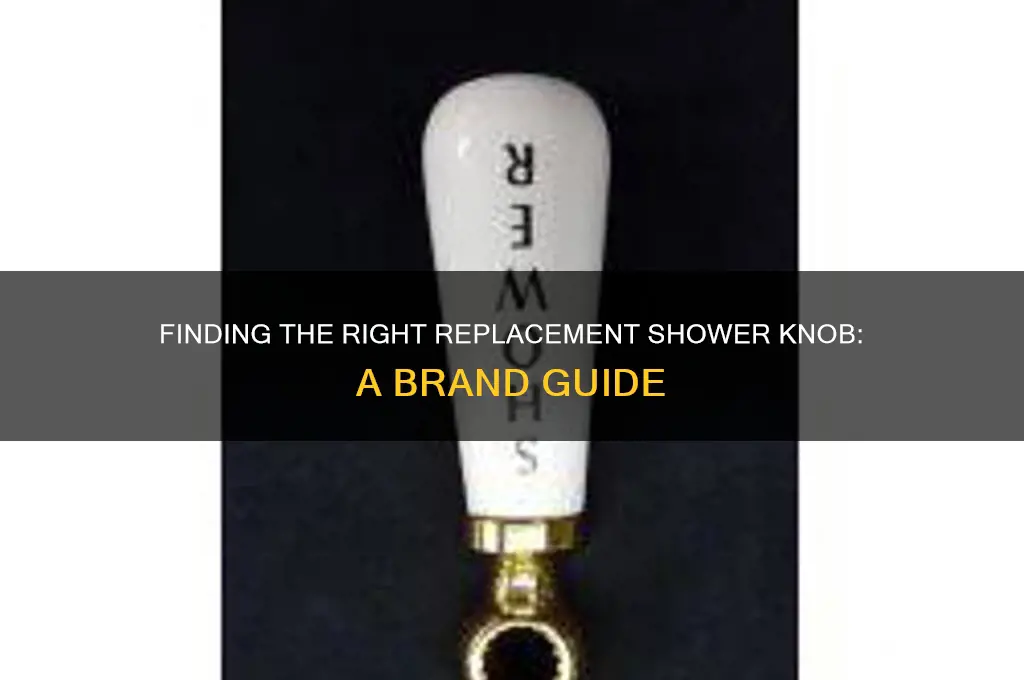 what brand of replacement shower knob do i need
