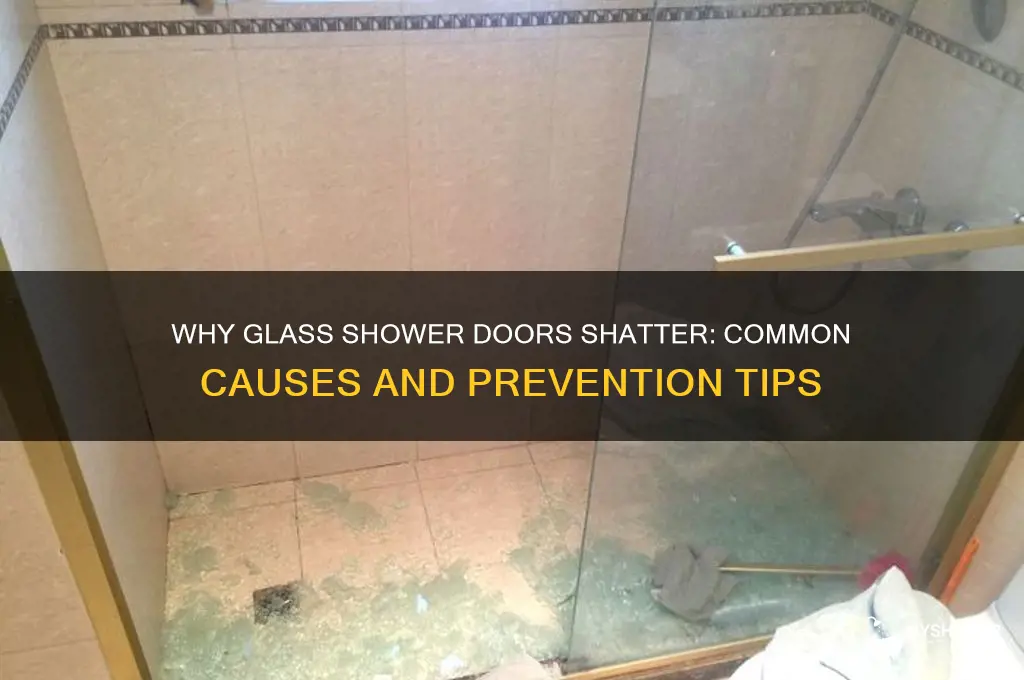 what can cause a glass shower door to shatter