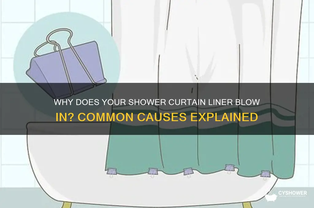 what can cause shower curtain liner to blow in