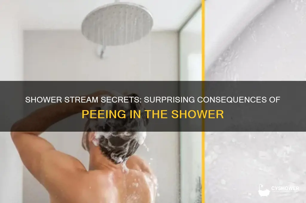 what can happen if you pee in the shower