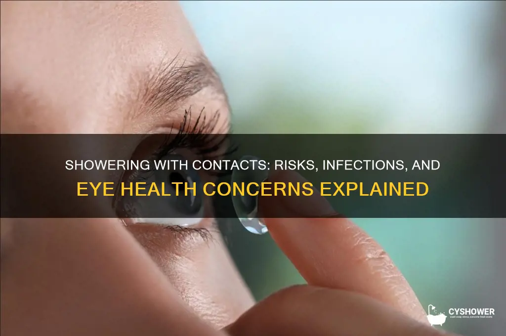 what can happen if you shower with contacts