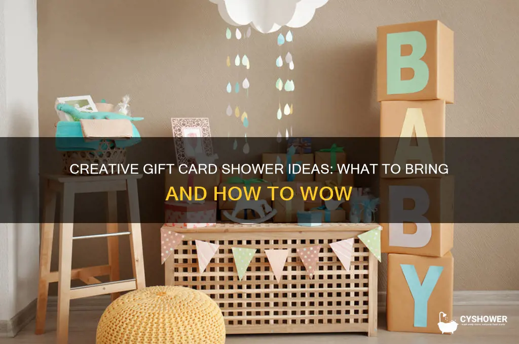 what can i bring to a gift card shower