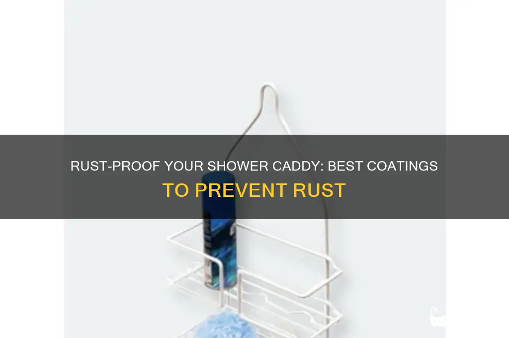 what can i coat shower caddy with to prevent rust
