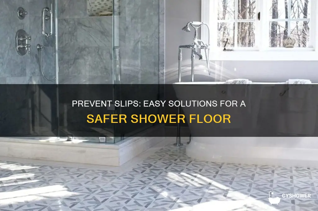 what can i do for slippery shower floor